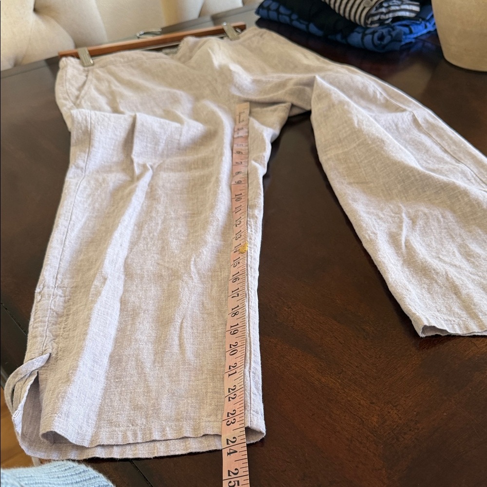 Habitat clothes to live in small light gray linen pants - Picture 8 of 12